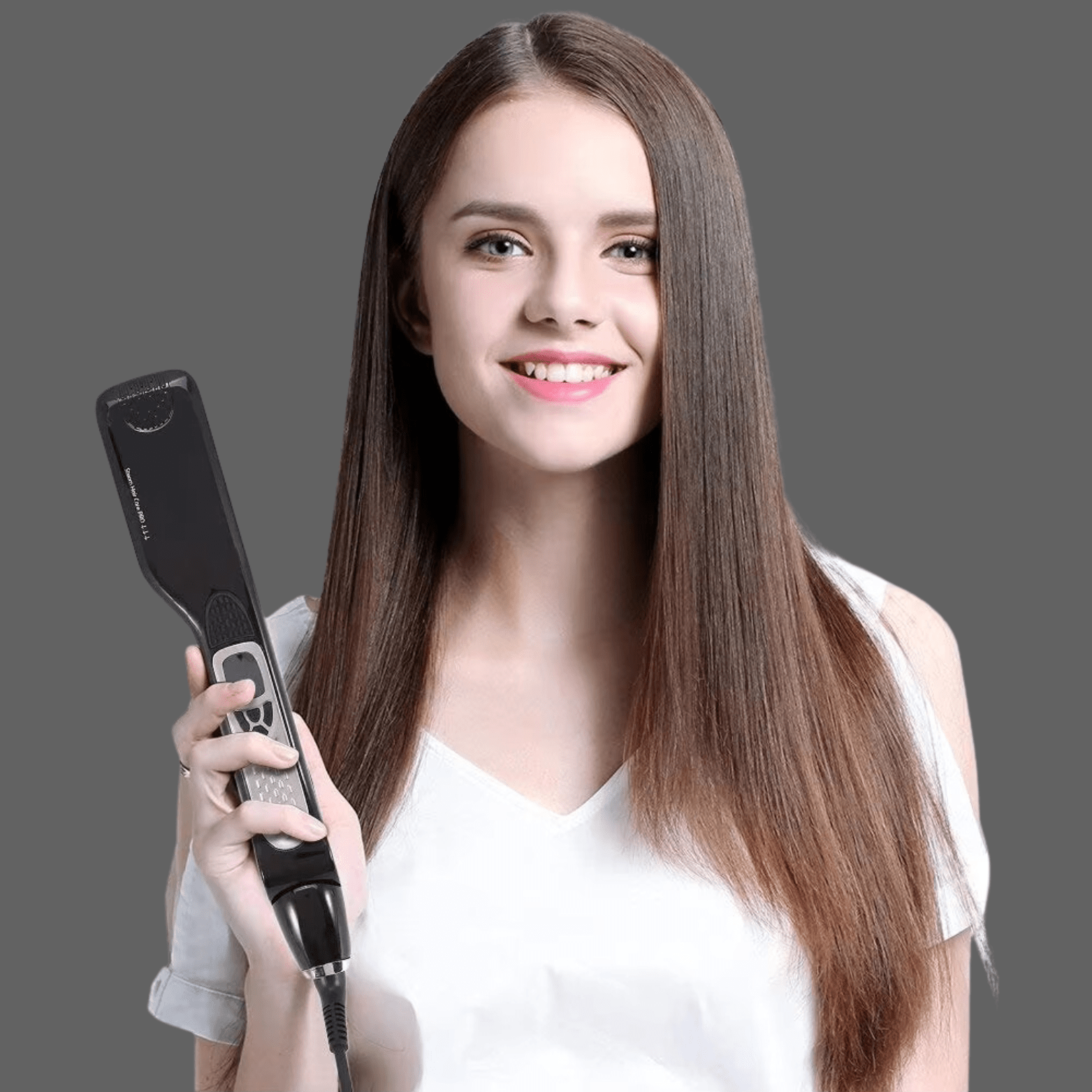 Lisseur Vapeur - VaporBrush™ - Noir - Beauté Créative