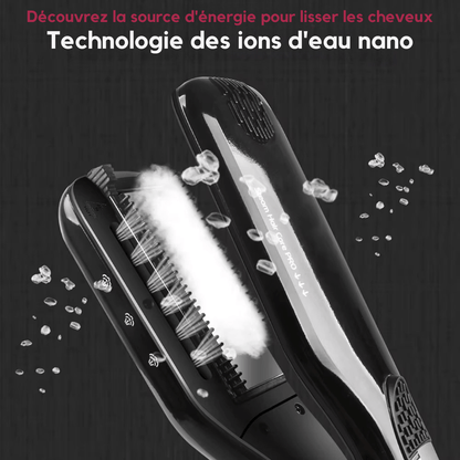 Lisseur Vapeur - VaporBrush™ - Noir - Beauté Créative